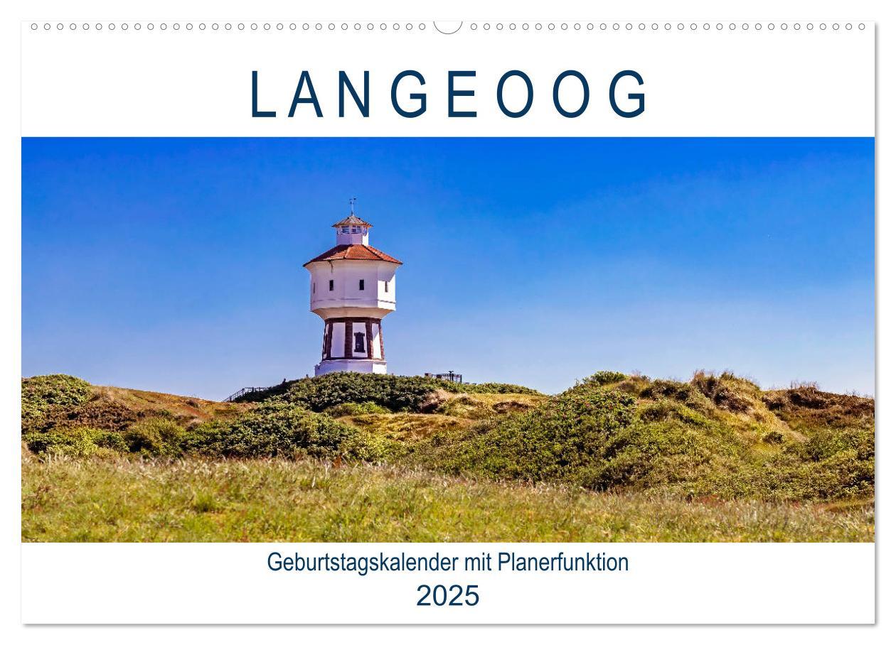 Cover: 9783435341405 | Langeoog Geburtstagskalender (Wandkalender 2025 DIN A2 quer),...