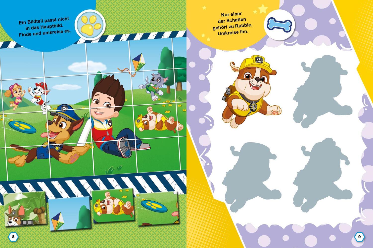 Bild: 9783849945503 | PAW Patrol Poster-Rätselbuch mit Belohnungs-Stickern | Verlag | Buch