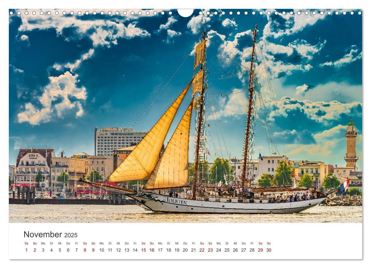 Bild: 9783435029488 | Warnemünde by Olaf Rehmert (Wandkalender 2025 DIN A3 quer),...