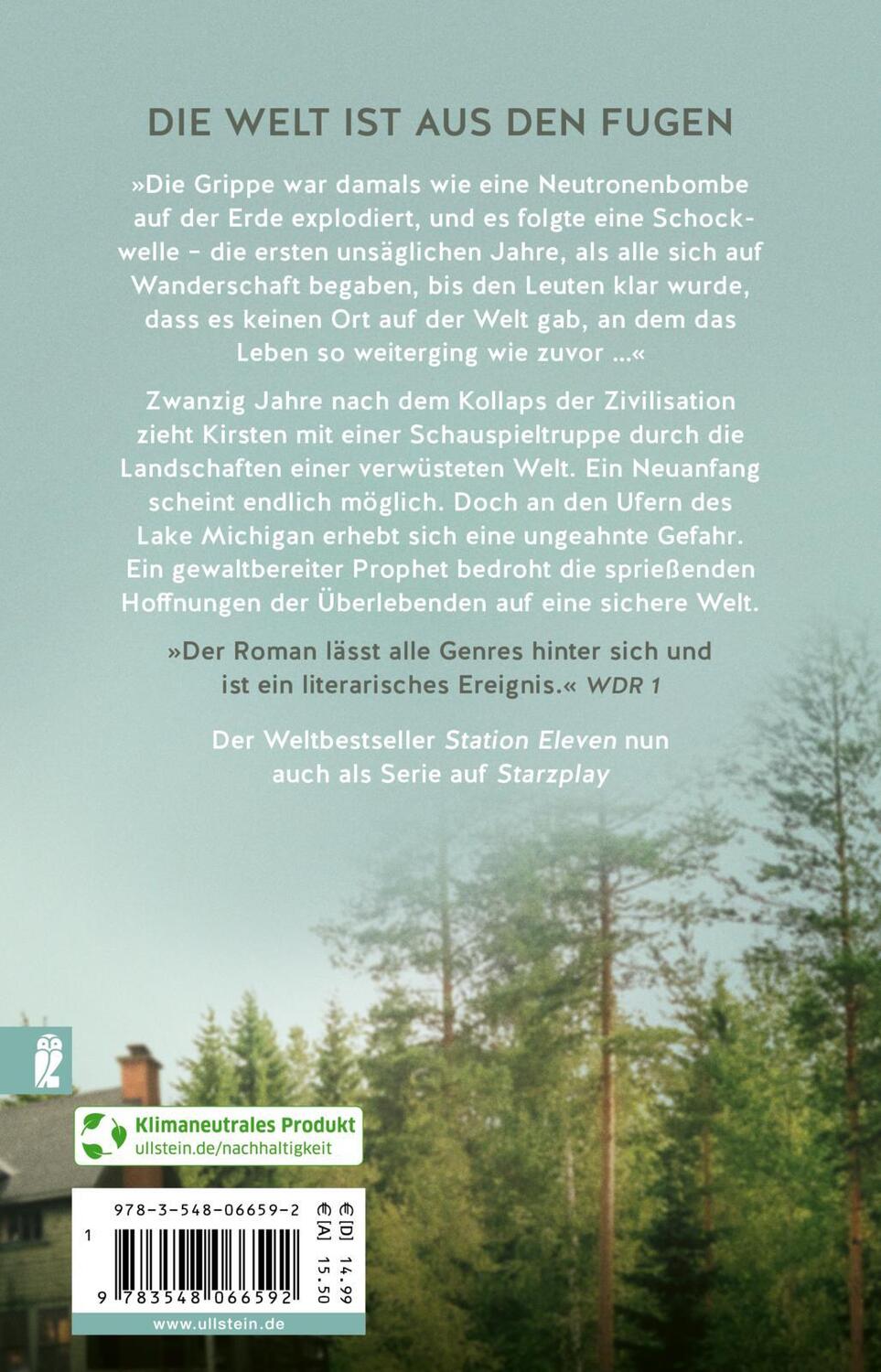 Rückseite: 9783548066592 | Station Eleven | Emily St. John Mandel | Taschenbuch | 416 S. | 2022