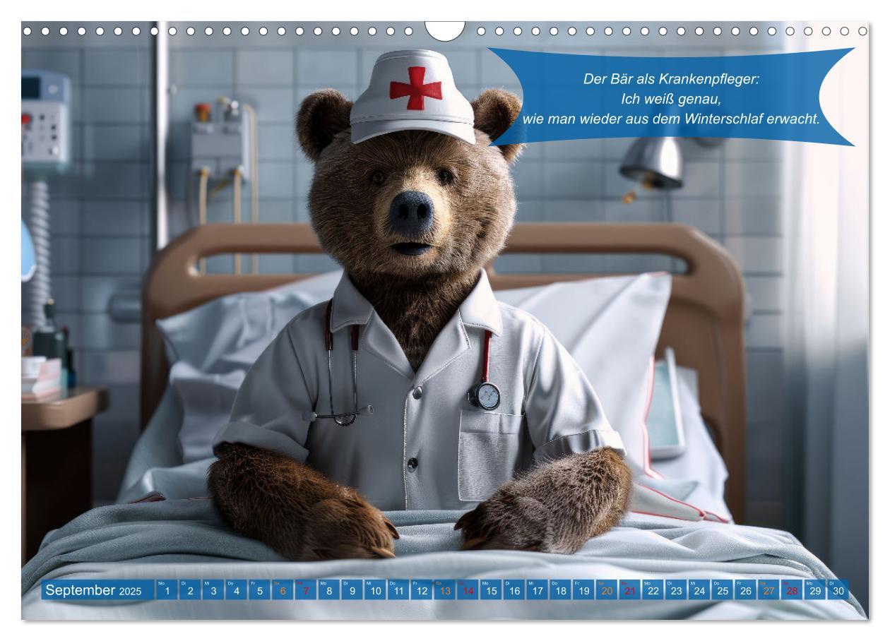 Bild: 9783457165270 | Tierisch lustige Krankenpfleger (Wandkalender 2025 DIN A3 quer),...