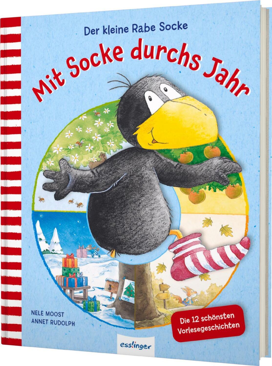 Cover: 9783480239689 | Der kleine Rabe Socke: Mit Socke durchs Jahr | Nele Moost | Buch