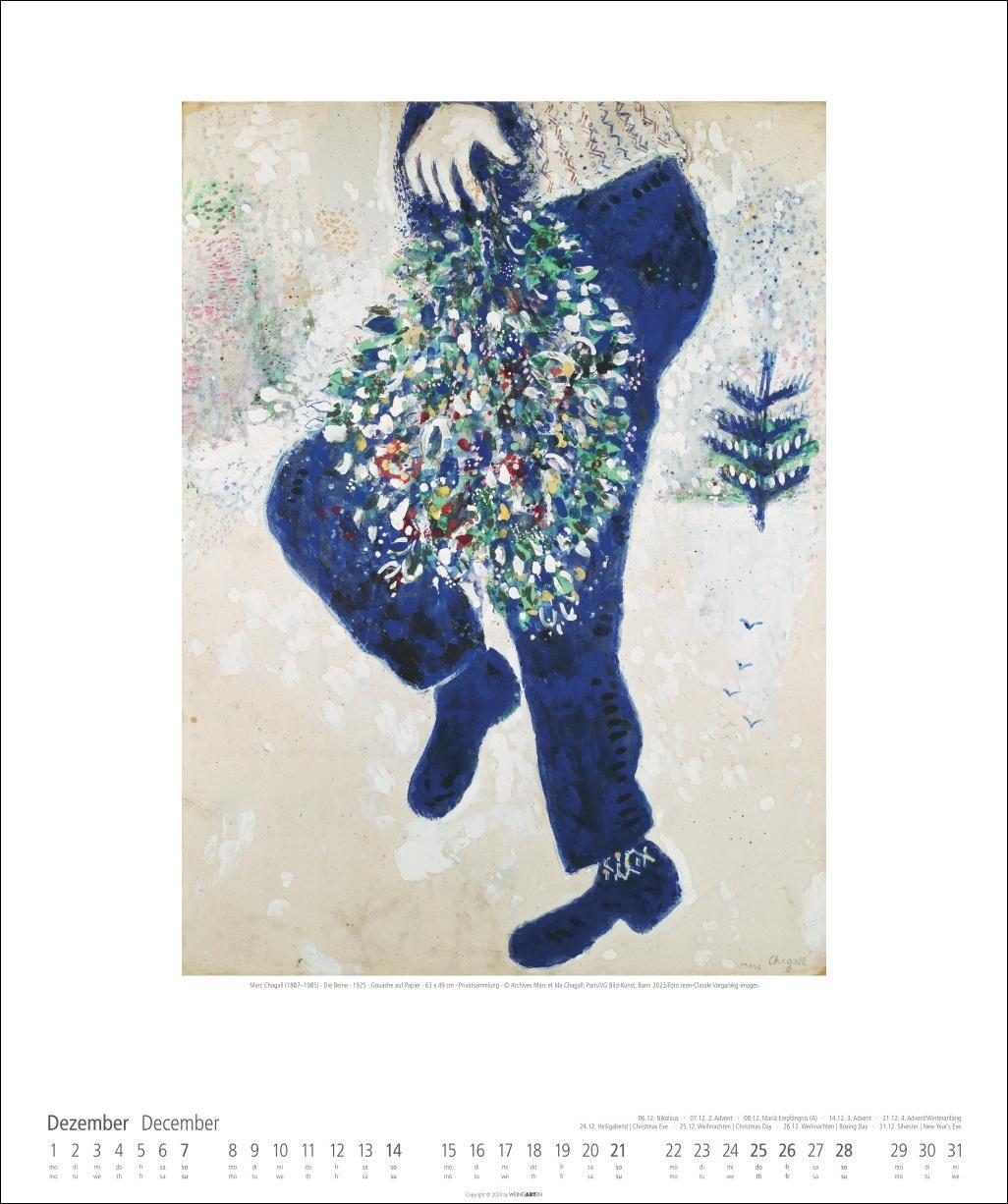 Bild: 9783839900123 | Marc Chagall Kalender 2025 | Kalender | Spiralbindung | 14 S. | 2025