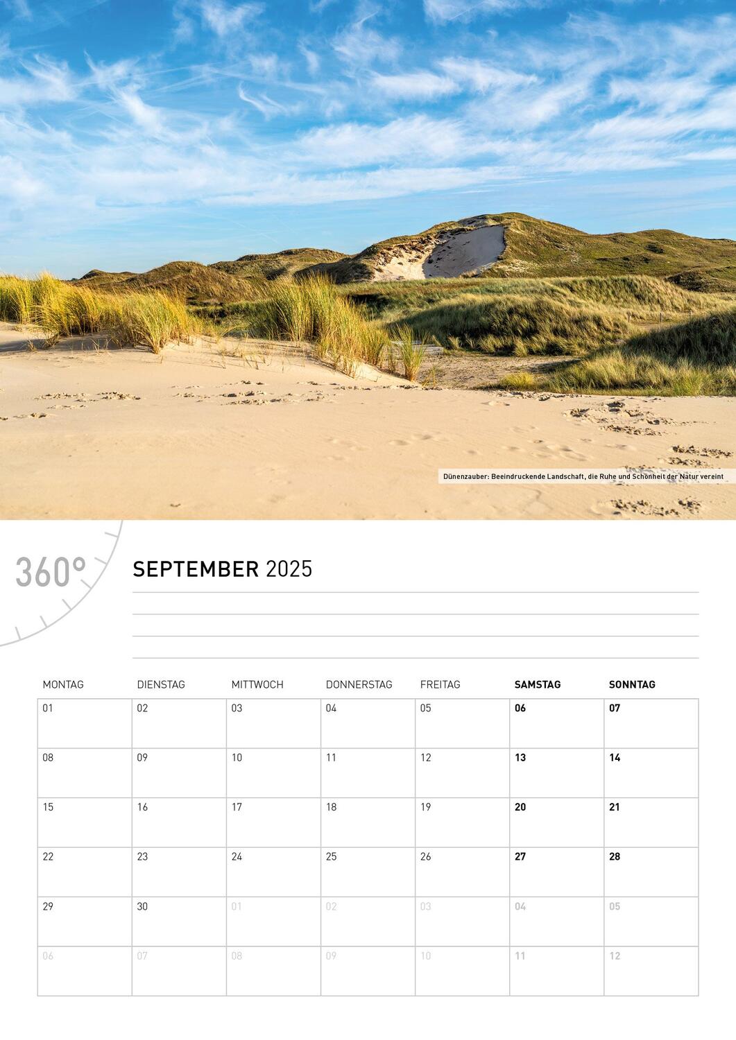 Bild: 9783968555775 | 360° Texel Broschürenkalender 2025 | Tanja Neumann | Kalender | 28 S.