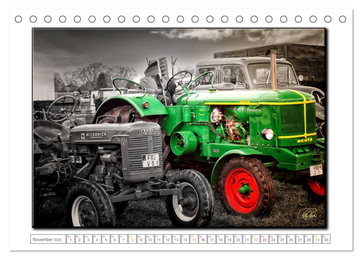 Bild: 9783435629893 | Oldtimer - nostalgische Traktoren und Lastwagen (Tischkalender 2025...