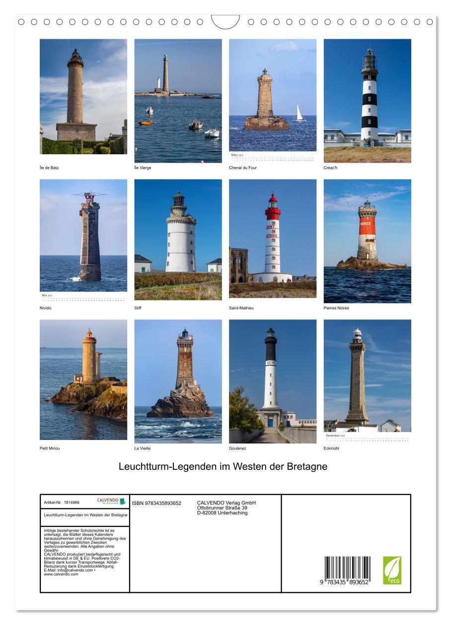 Bild: 9783435893652 | Leuchtturm-Legenden im Westen der Bretagne (Wandkalender 2025 DIN...