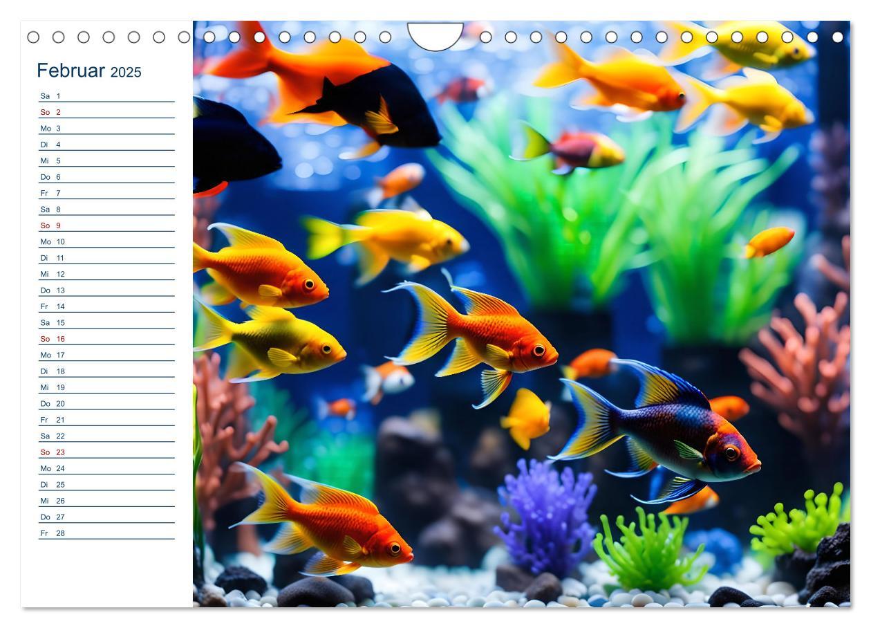 Bild: 9783457144725 | Aquarienzauber - Bunte KI Unterwasserwelten (Wandkalender 2025 DIN...