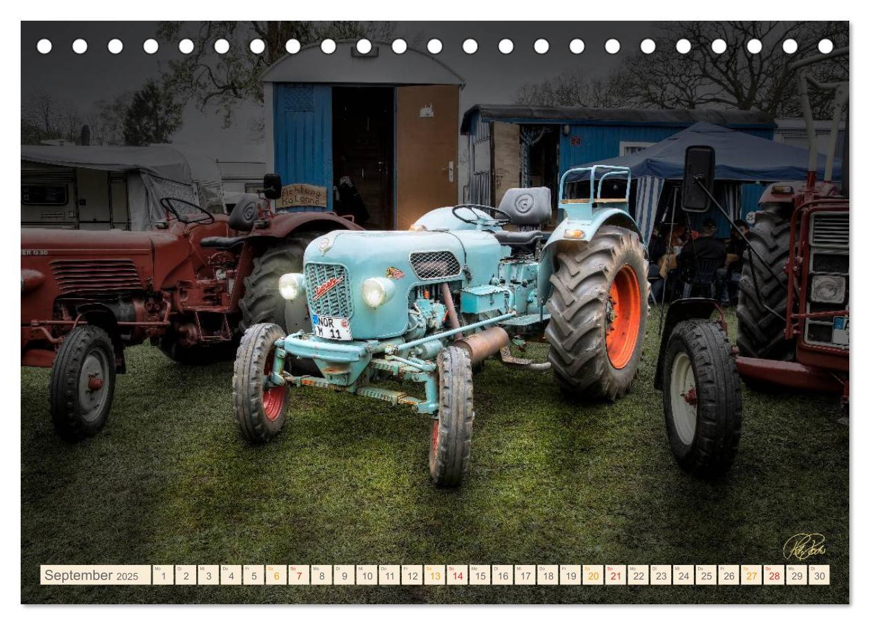 Bild: 9783435608713 | Oldtimer - Traktoren für Liebhaber (Tischkalender 2025 DIN A5...