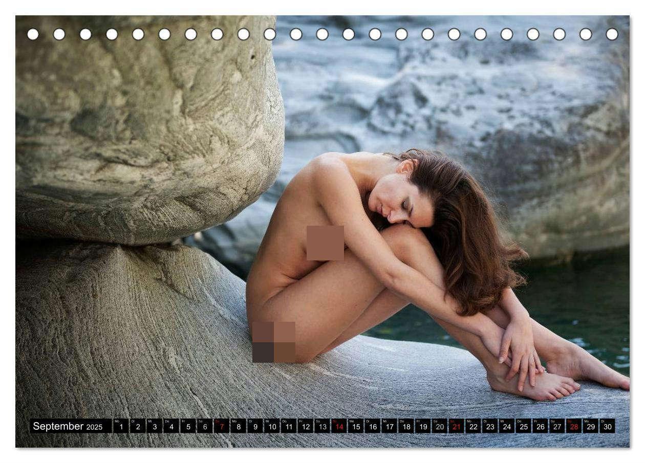 Bild: 9783435838721 | Aktfotografie auf Stein und Felsen (Tischkalender 2025 DIN A5...