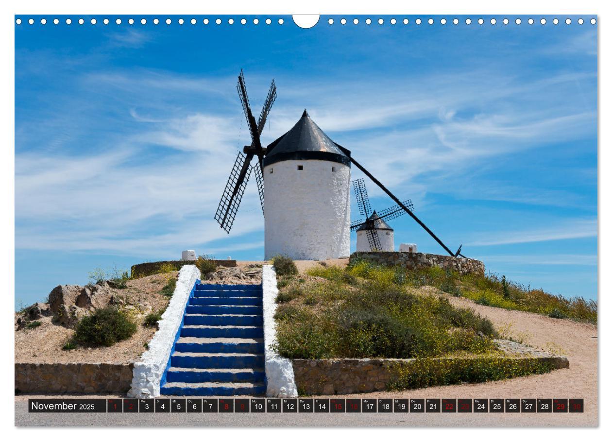 Bild: 9783457179819 | Windmühlen in La Mancha (Wandkalender 2025 DIN A3 quer), CALVENDO...