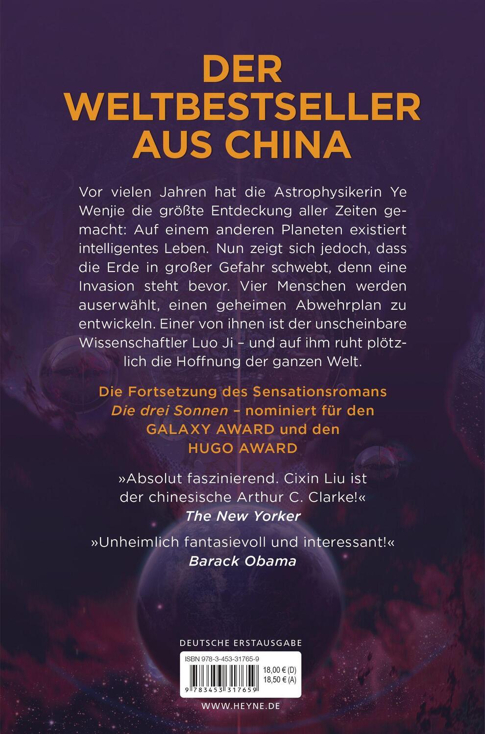 Bild: 9783453317659 | Der dunkle Wald | Die drei Sonnen 02 | Cixin Liu | Taschenbuch | 2018