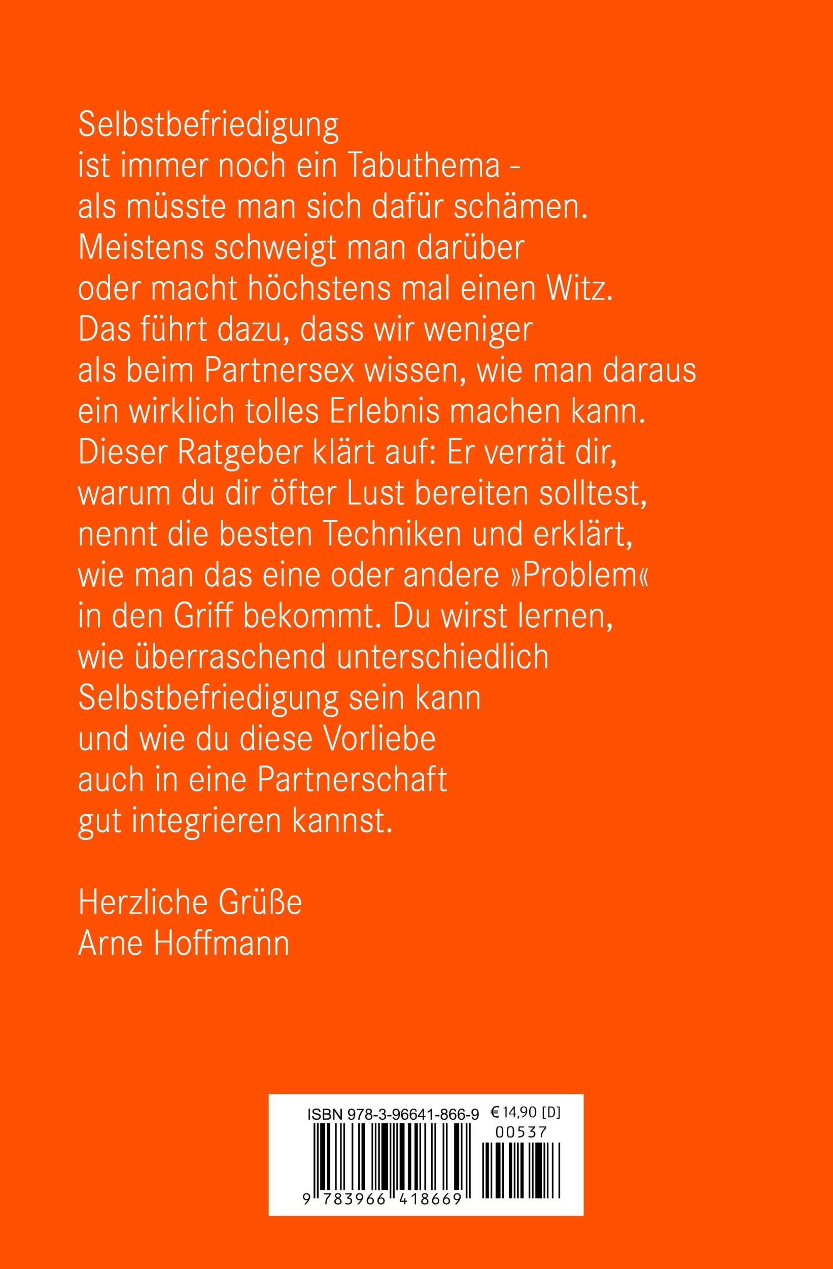 Rückseite: 9783966418669 | Männliche Selbstbefriedigung Erotischer Ratgeber | Arne Hoffmann