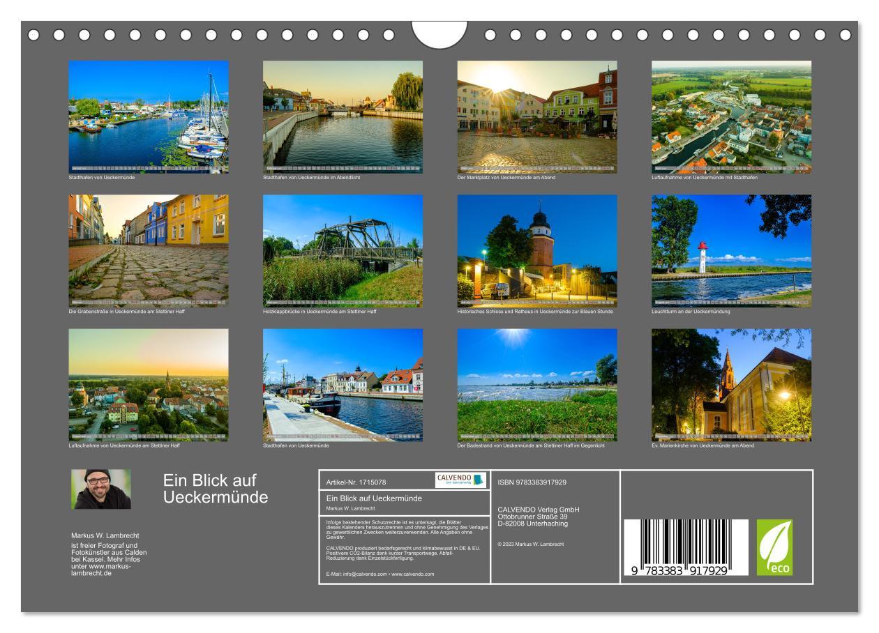 Bild: 9783383917929 | Ein Blick auf Ueckermünde (Wandkalender 2025 DIN A4 quer), CALVENDO...