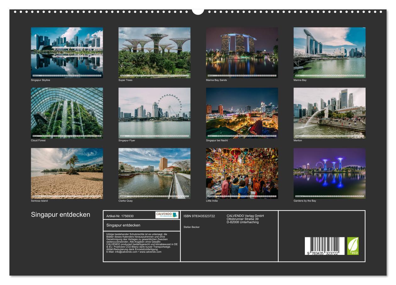 Bild: 9783435323722 | Singapur entdecken (hochwertiger Premium Wandkalender 2025 DIN A2...