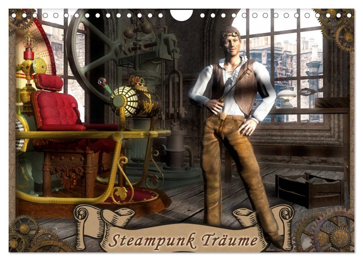 Cover: 9783435203178 | Steampunk Träume (Wandkalender 2025 DIN A4 quer), CALVENDO...