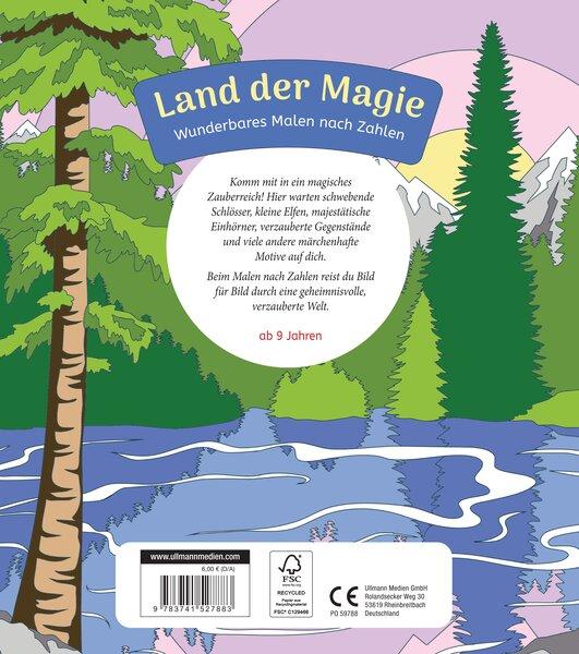 Rückseite: 9783741527883 | Wunderbares Malen nach Zahlen - Land der Magie | Ullmann Medien Verlag