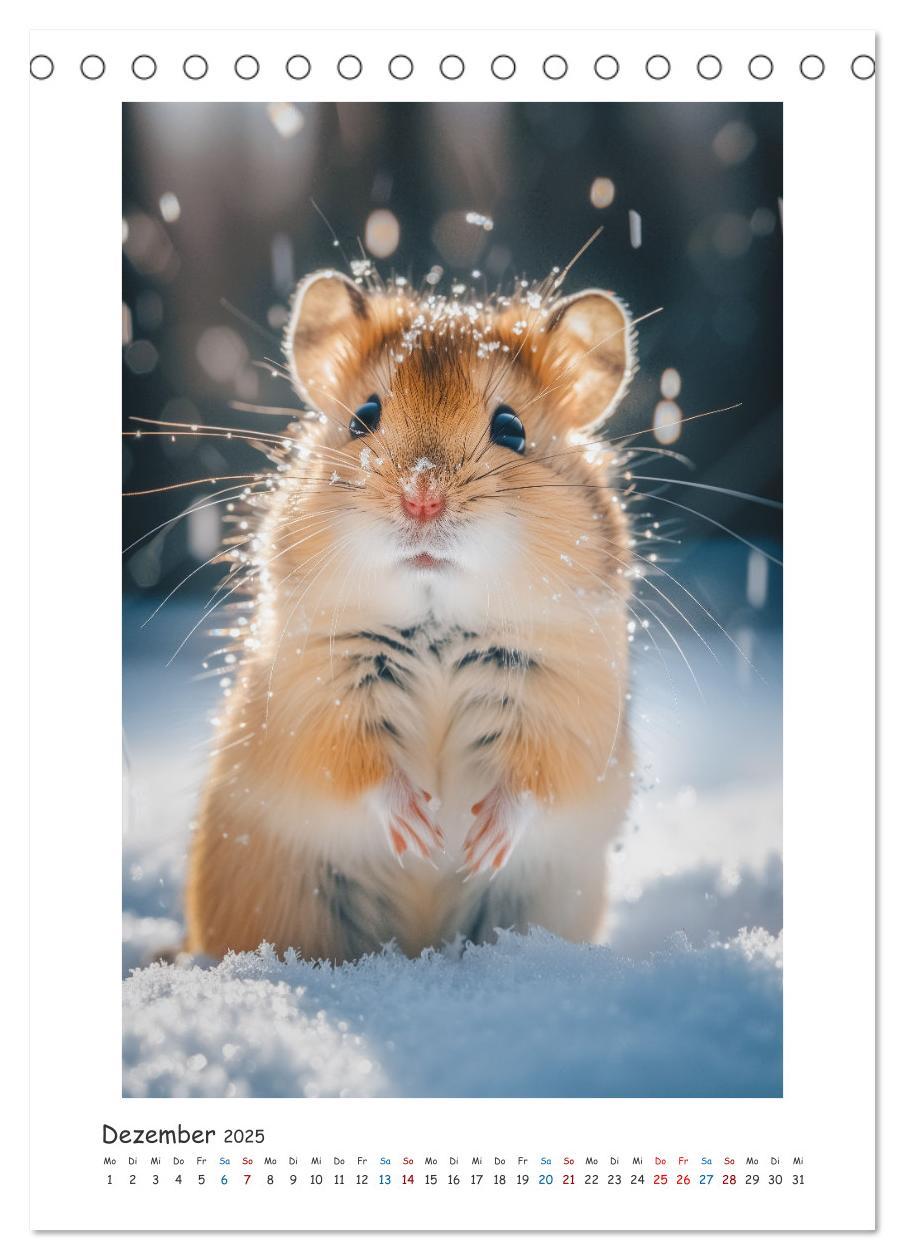 Bild: 9783435086962 | Lustige kleine Hamster (Tischkalender 2025 DIN A5 hoch), CALVENDO...