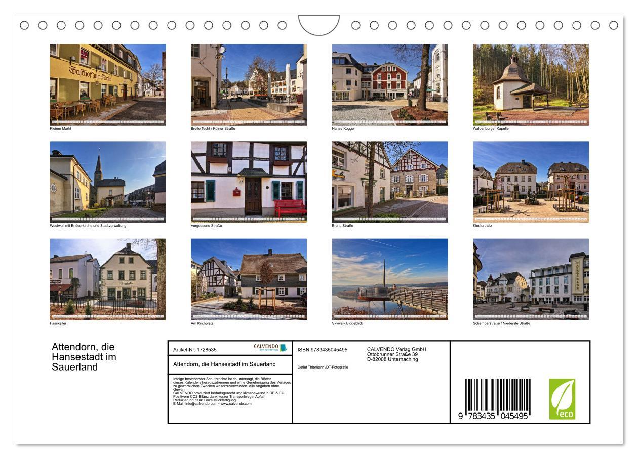 Bild: 9783435045495 | Attendorn, die Hansestadt im Sauerland (Wandkalender 2025 DIN A4...