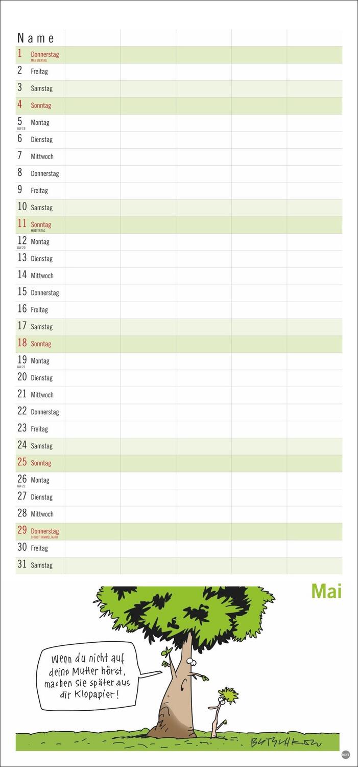 Bild: 9783756405855 | Peter Butschkow: Familienplaner 2025 | Peter Butschkow | Kalender