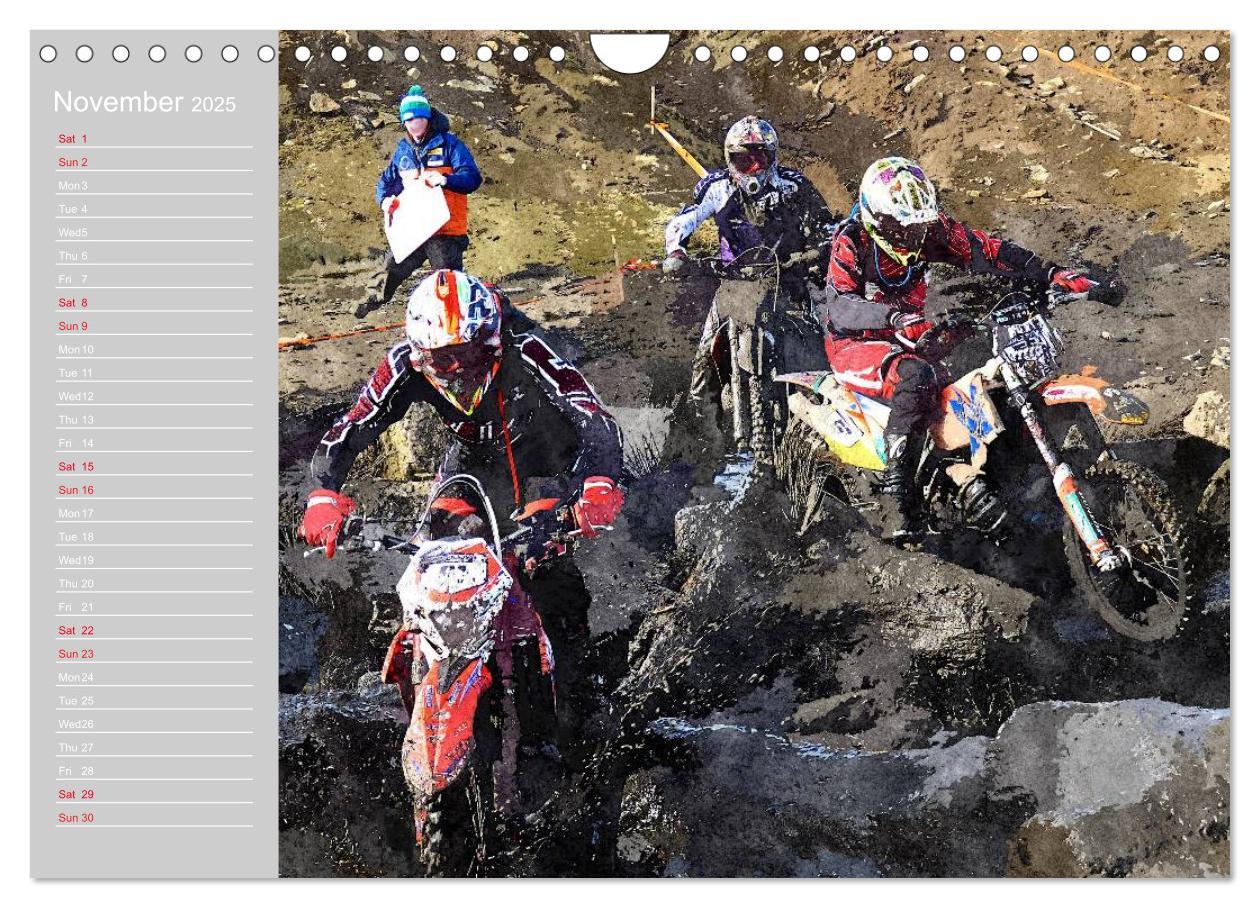 Bild: 9781325952175 | ENDURO RACING 2 (Wall Calendar 2025 DIN A4 landscape), CALVENDO 12...