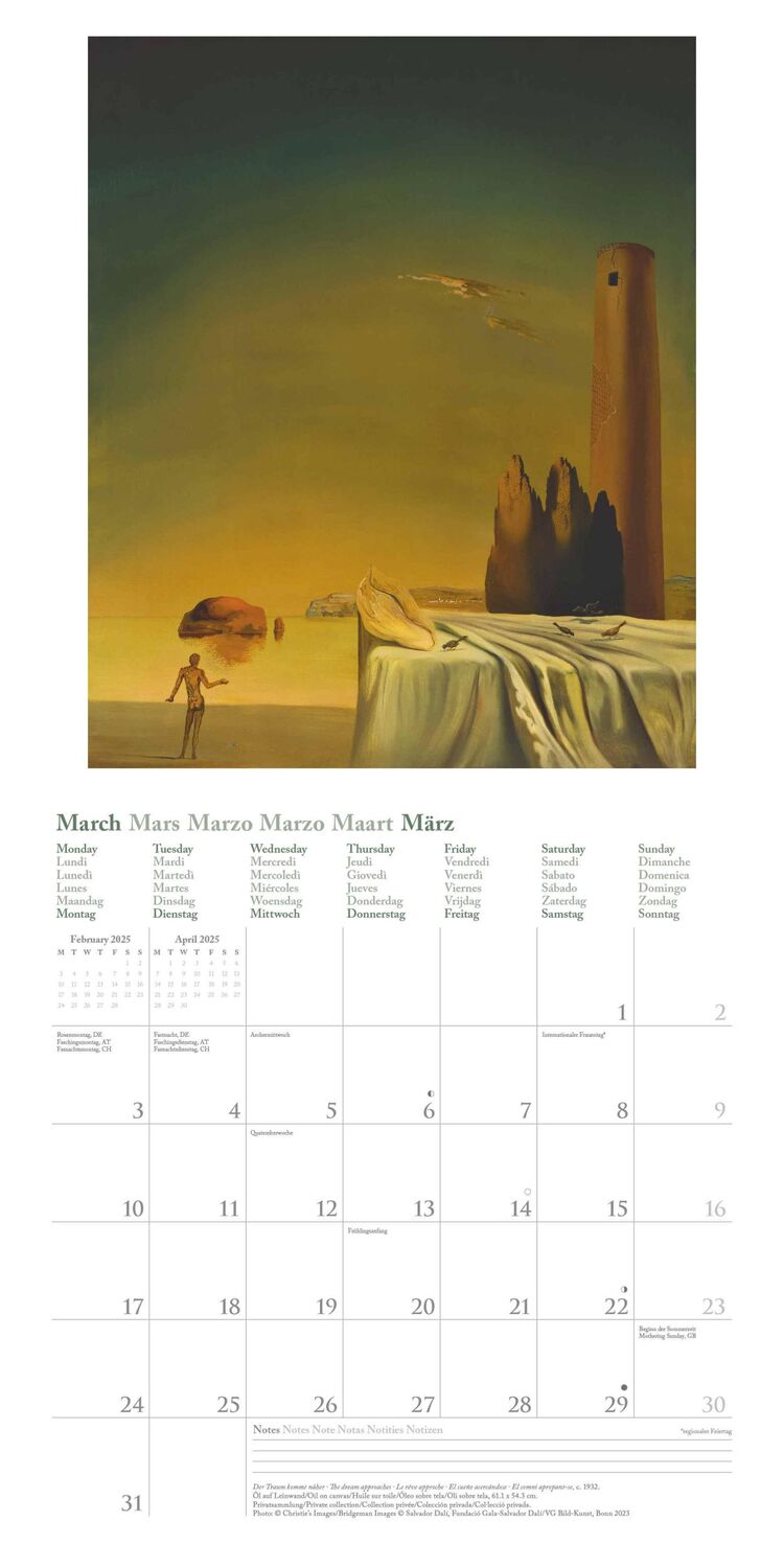 Bild: 4002725987969 | Dali 2025 - Wand-Kalender - Broschüren-Kalender - 30x30 - 30x60...