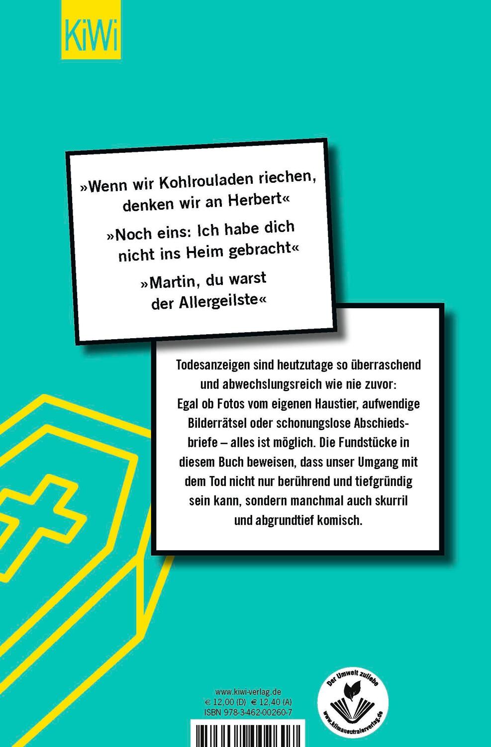 Rückseite: 9783462002607 | Eine tapfere Leber hat aufgehört zu arbeiten | Sprang (u. a.) | Buch