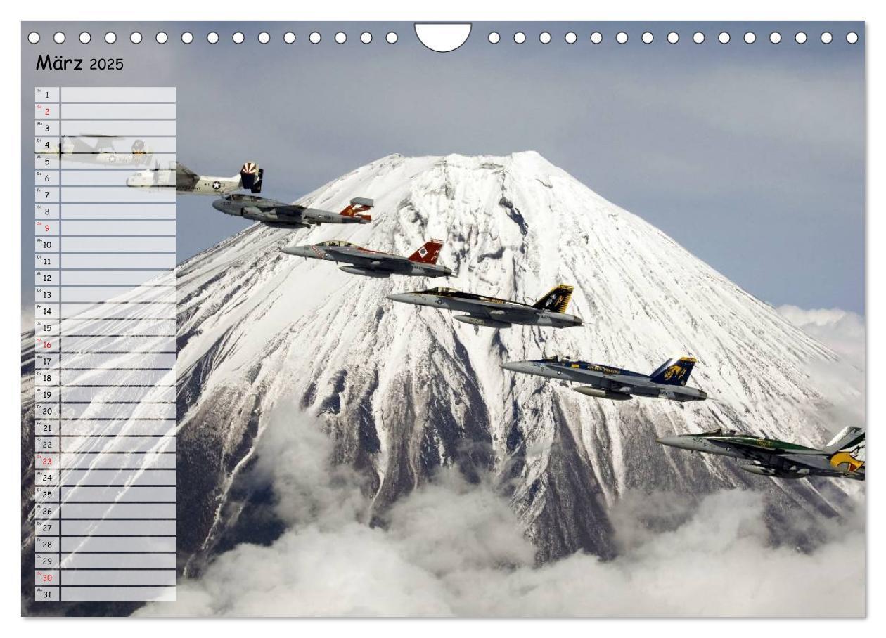 Bild: 9783435535057 | Luftwaffe. Kampfflugzeuge der USA (Wandkalender 2025 DIN A4 quer),...