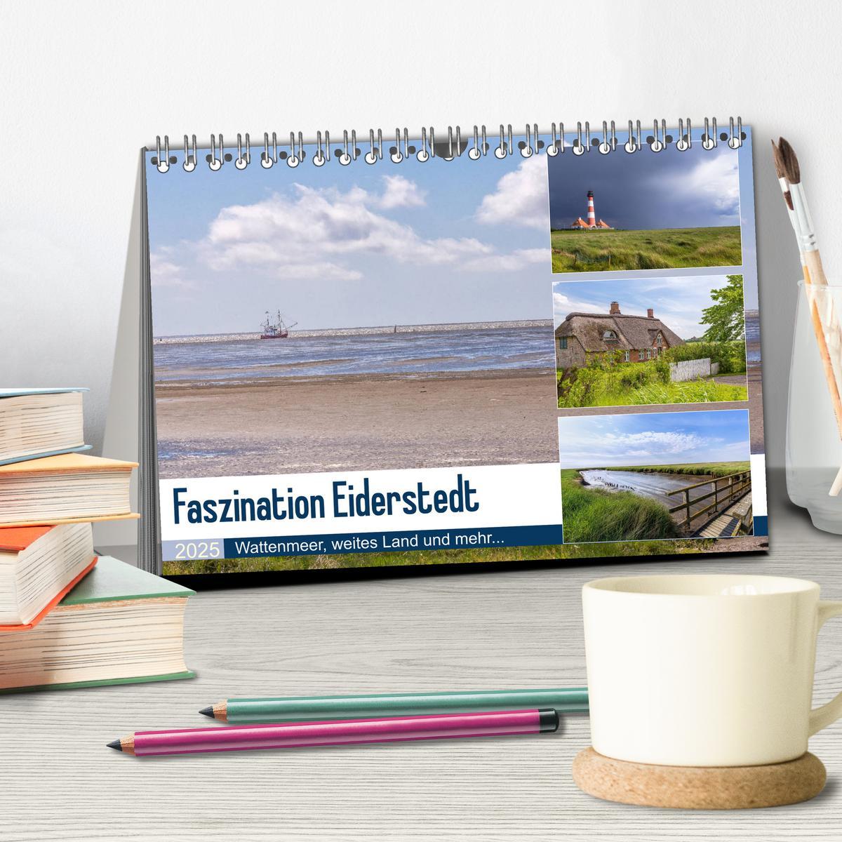 Bild: 9783435304387 | Faszination Eiderstedt (Tischkalender 2025 DIN A5 quer), CALVENDO...