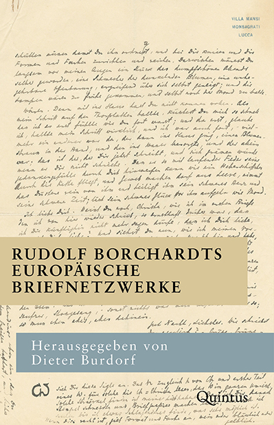 Cover: 9783947215836 | Rudolf Borchardts europäische Briefnetzwerke | Dieter Burdorf | Buch