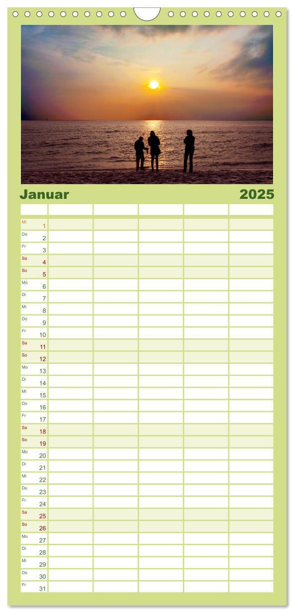 Bild: 9783457108611 | Familienplaner 2025 - Magisches Sylt mit 5 Spalten (Wandkalender,...