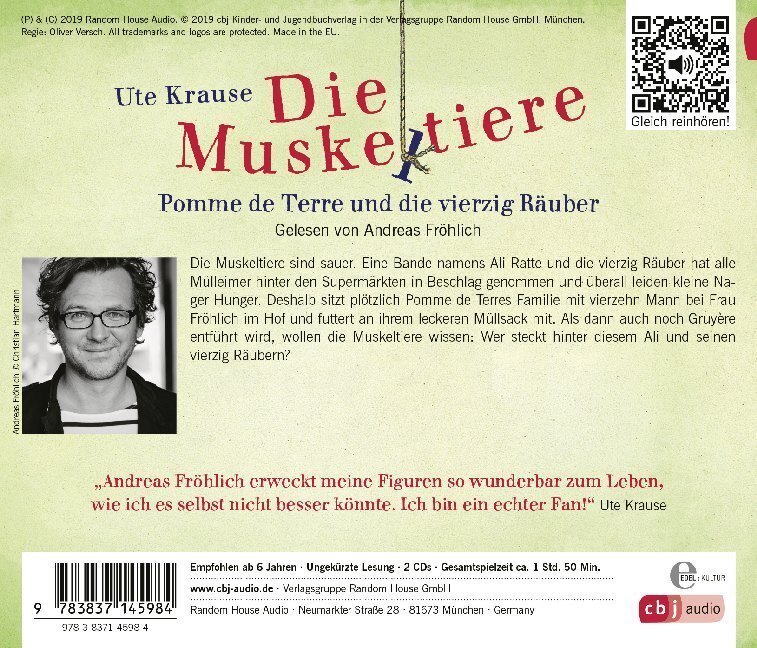 Bild: 9783837145984 | Die Muskeltiere - Pomme de Terre und die vierzig Räuber, 2 Audio-CDs