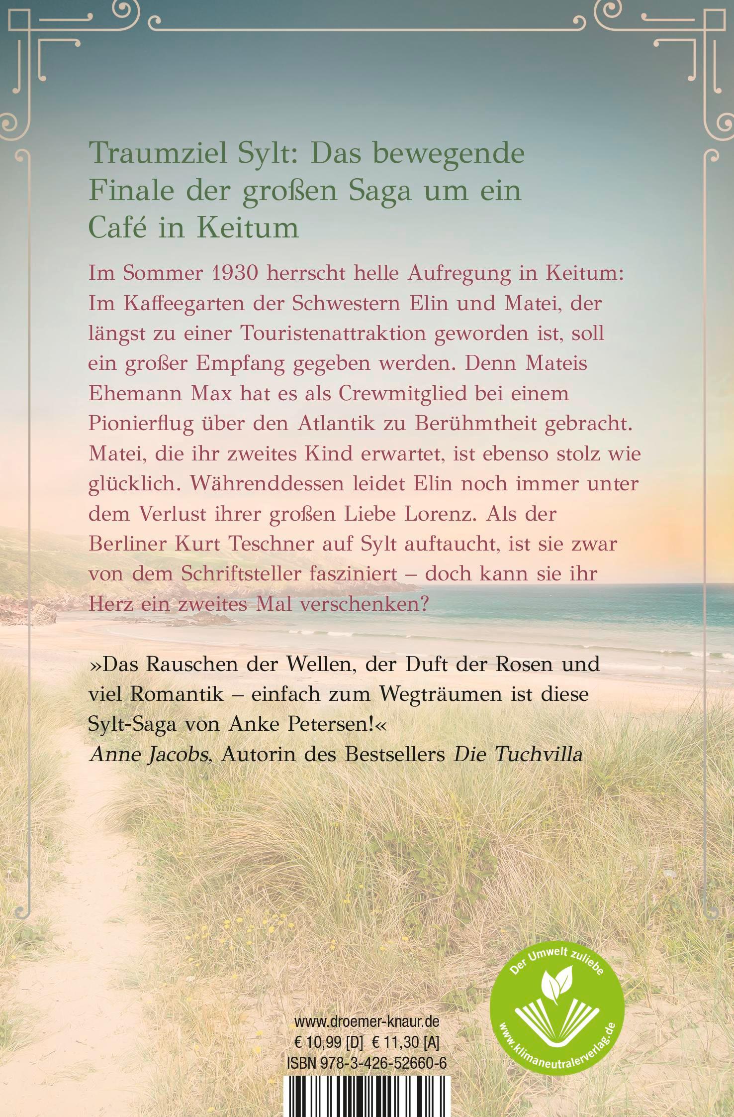 Rückseite: 9783426526606 | Der Kaffeegarten. Das Leuchten der See | Ein Sylt-Roman | Petersen