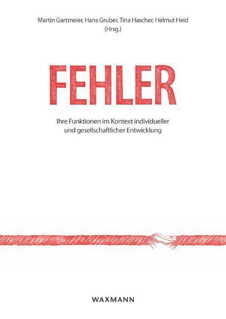 Cover: 9783830933212 | Fehler: Ihre Funktionen im Kontext individueller und...