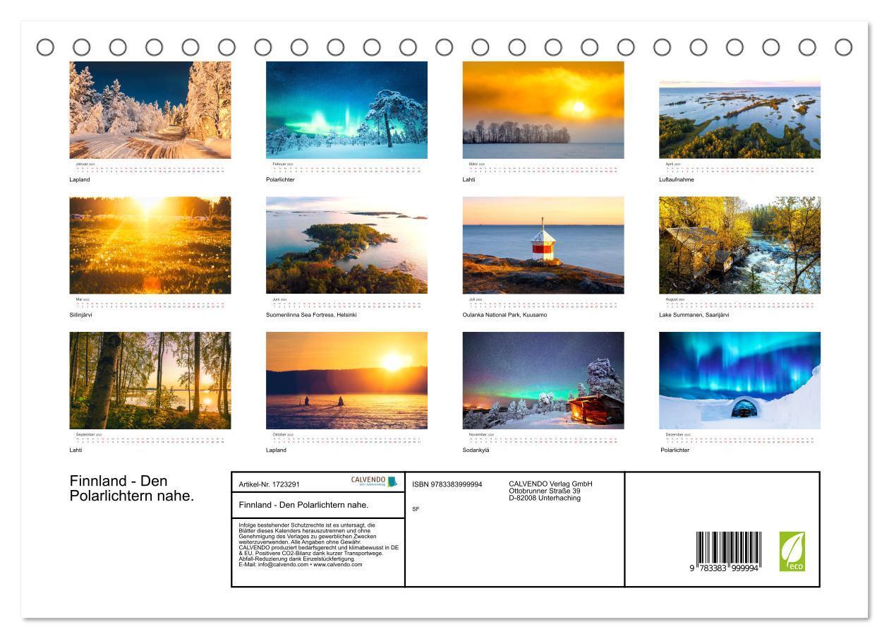 Bild: 9783383999994 | Finnland - Den Polarlichtern nahe. (Tischkalender 2025 DIN A5...