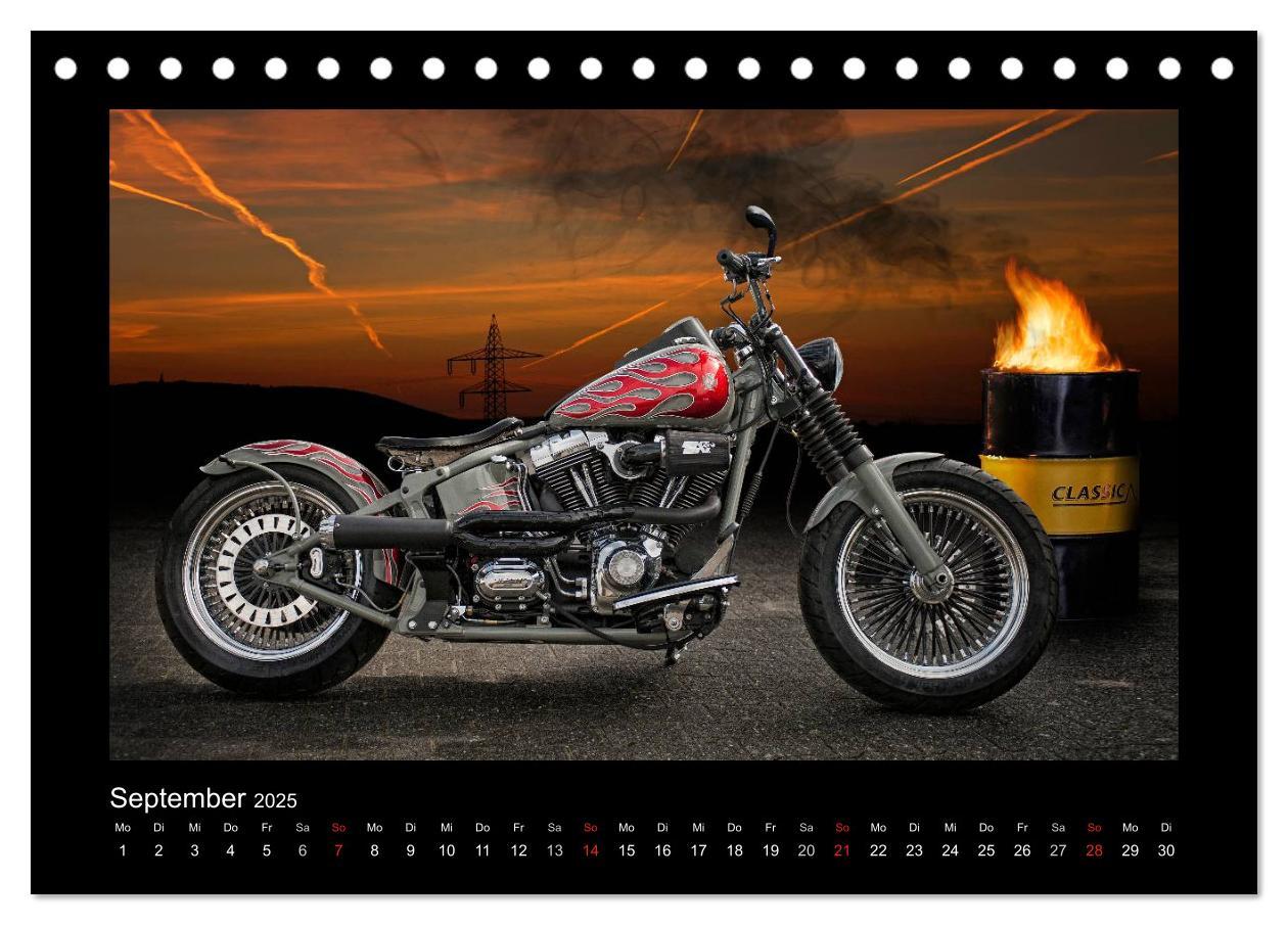 Bild: 9783435707973 | Motorrad-Träume ¿ Chopper und Custombikes (Tischkalender 2025 DIN...