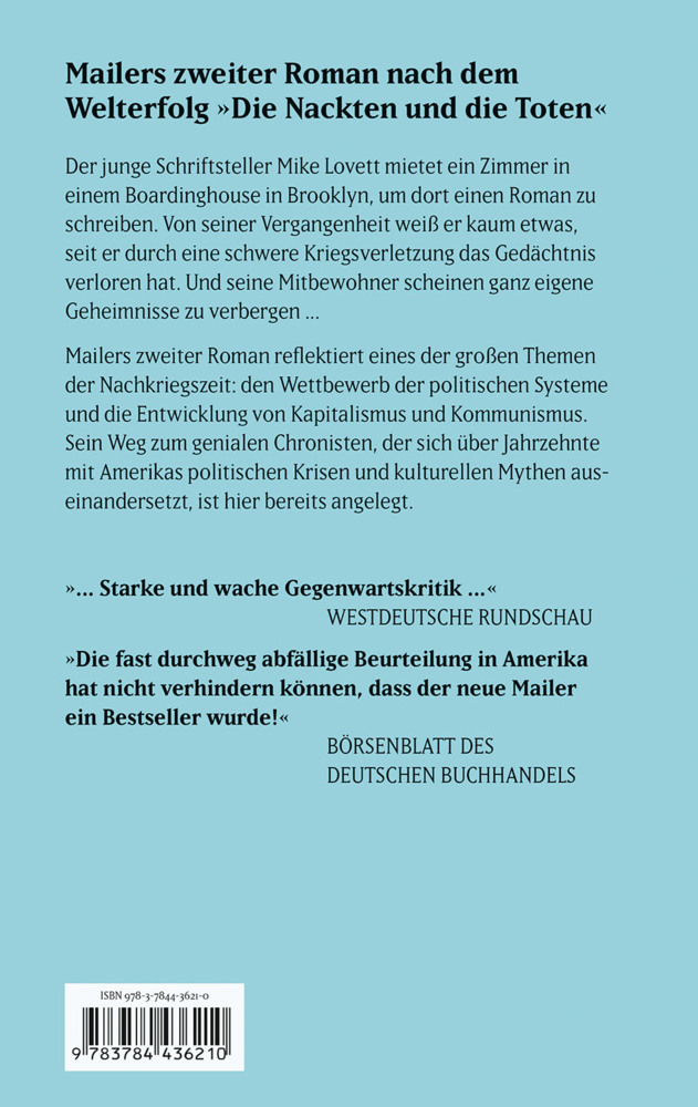 Bild: 9783784436210 | Am Rande der Barbarei | Norman Mailer | Taschenbuch | Klappenbroschur