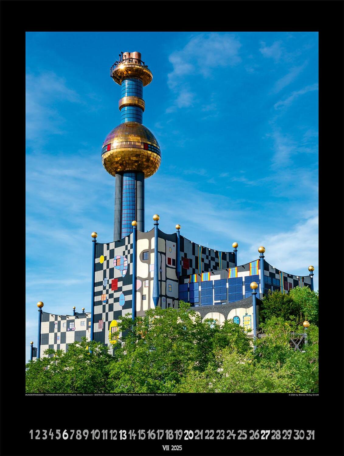 Bild: 9783910430129 | Großer Hundertwasser Architektur Kalender 2025 | Wörner Verlag GmbH