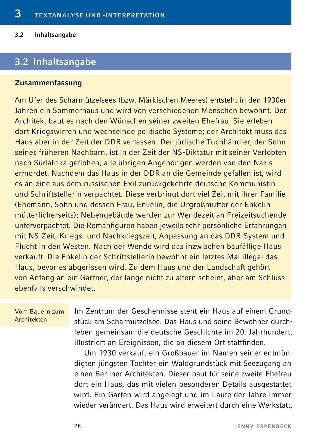 Bild: 9783804420984 | Heimsuchung von Jenny Erpenbeck - Textanalyse und Interpretation