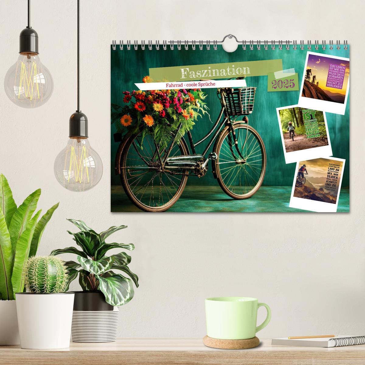 Bild: 9783383792526 | Faszination Fahrrad - coole Sprüche (Wandkalender 2025 DIN A4...