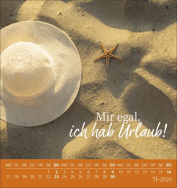 Bild: 9783731876359 | Urlaubsreif 2025 | aufstellbarer Postkartenkalender | Korsch Verlag