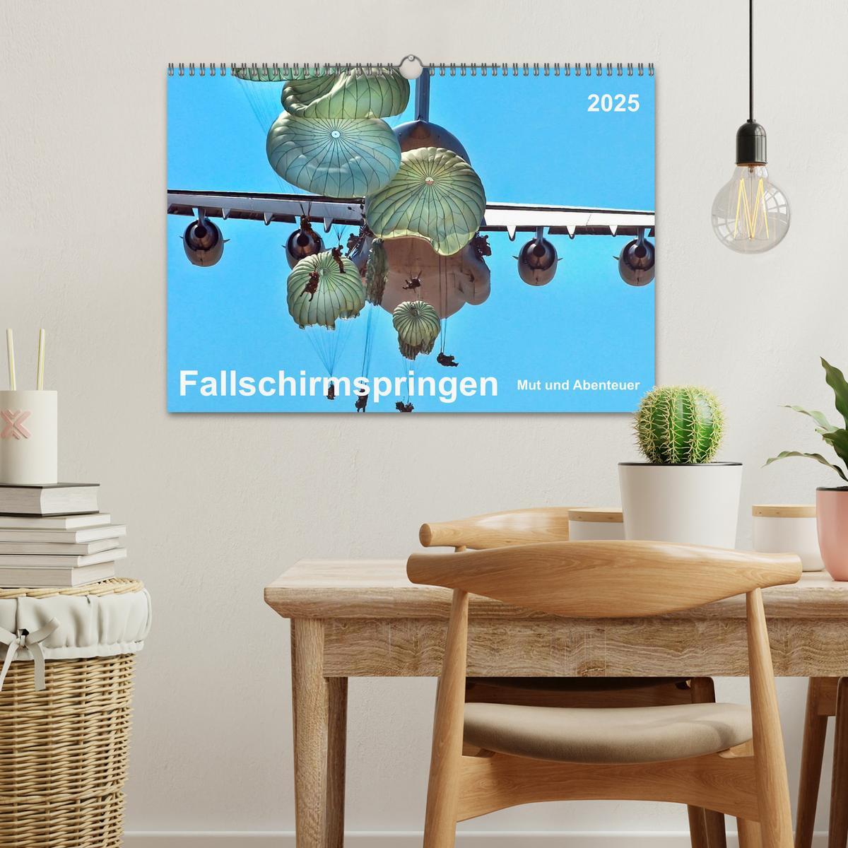 Bild: 9783435590131 | Fallschirmspringen - Mut und Abenteuer (Wandkalender 2025 DIN A3...