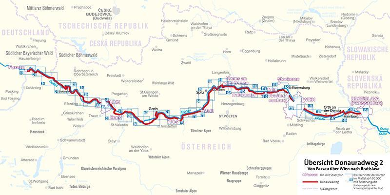 Bild: 9783990440568 | KOMPASS Fahrradführer Donauradweg 2, Von Passau über Wien nach...