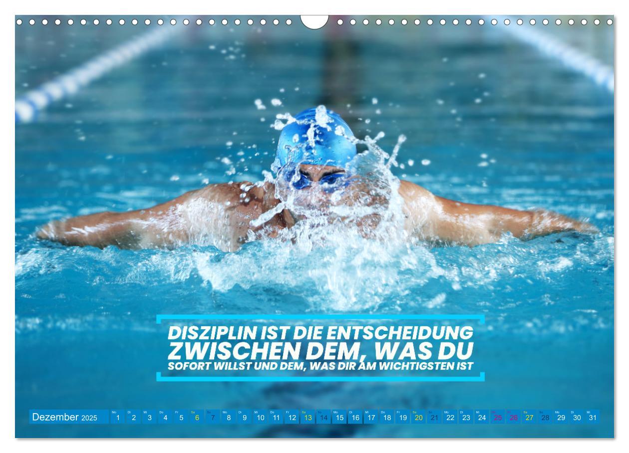 Bild: 9783383905674 | Schwimmen und SUP Begleitet mit coolen Sprüchen (Wandkalender 2025...