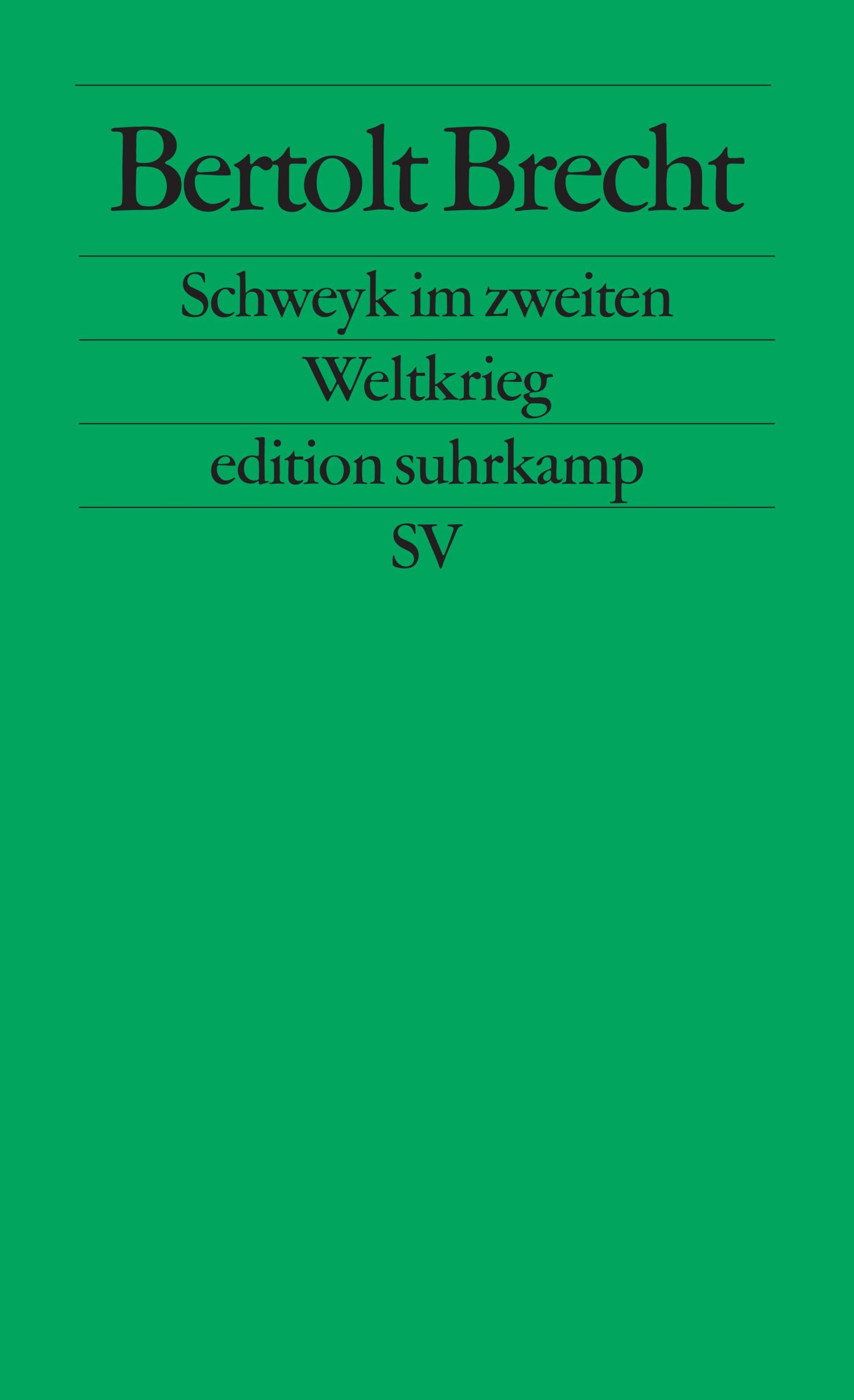 Cover: 9783518101322 | Schweyk im zweiten Weltkrieg | Bertolt Brecht | Taschenbuch | 106 S.