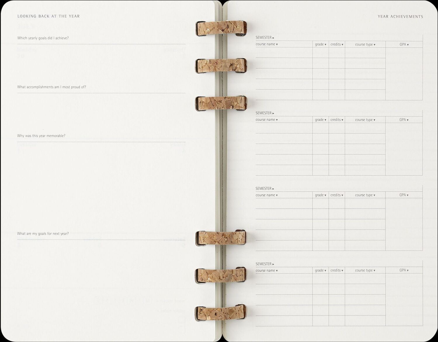 Bild: 8056999271701 | Moleskine 12 Monate Studienplaner mit Spiralbindung 2025, L/A5,...