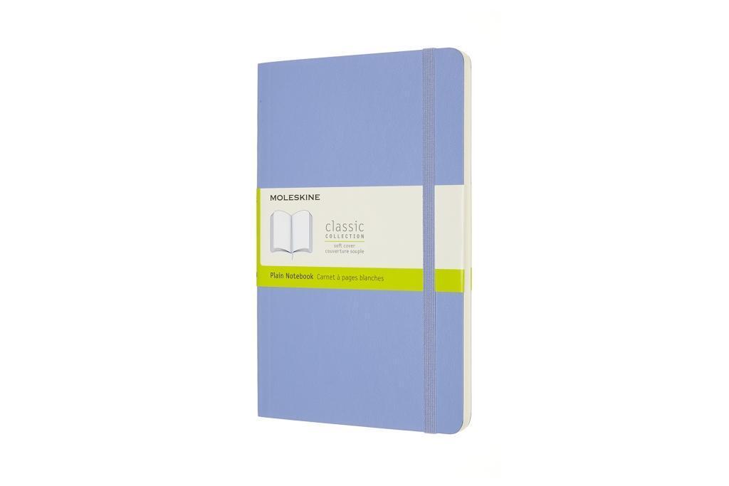 Cover: 8056420850949 | Moleskine Notizbuch Large/A5, Blanko, Weicher Einband, Hortensien Blau