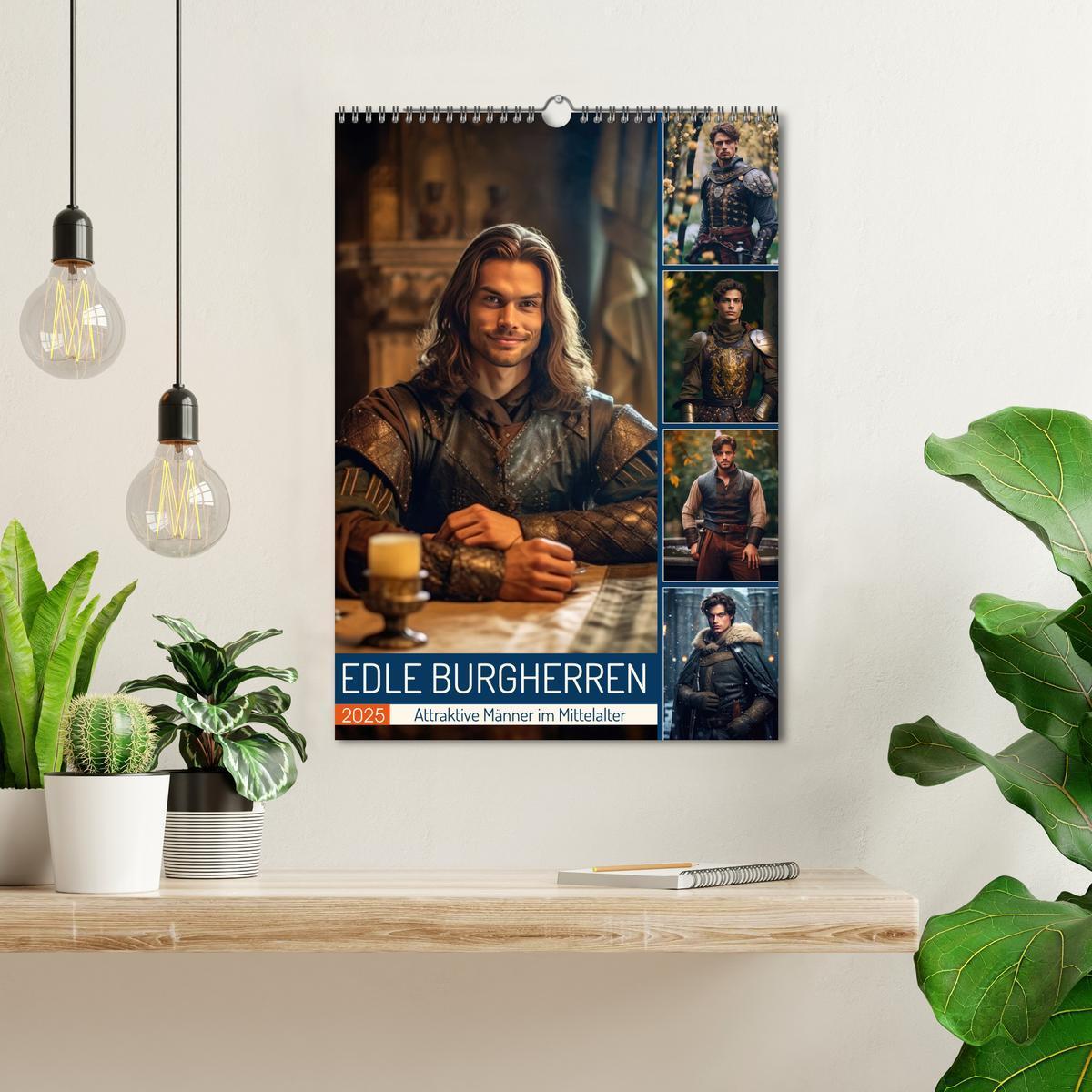 Bild: 9783435867615 | Edle Burgherren (Wandkalender 2025 DIN A3 hoch), CALVENDO...