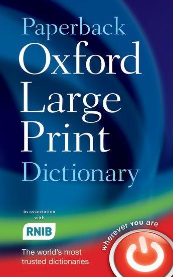 Cover: 9780199216307 | Paperback Oxford Large Print Dictionary | Oxford Languages | Buch