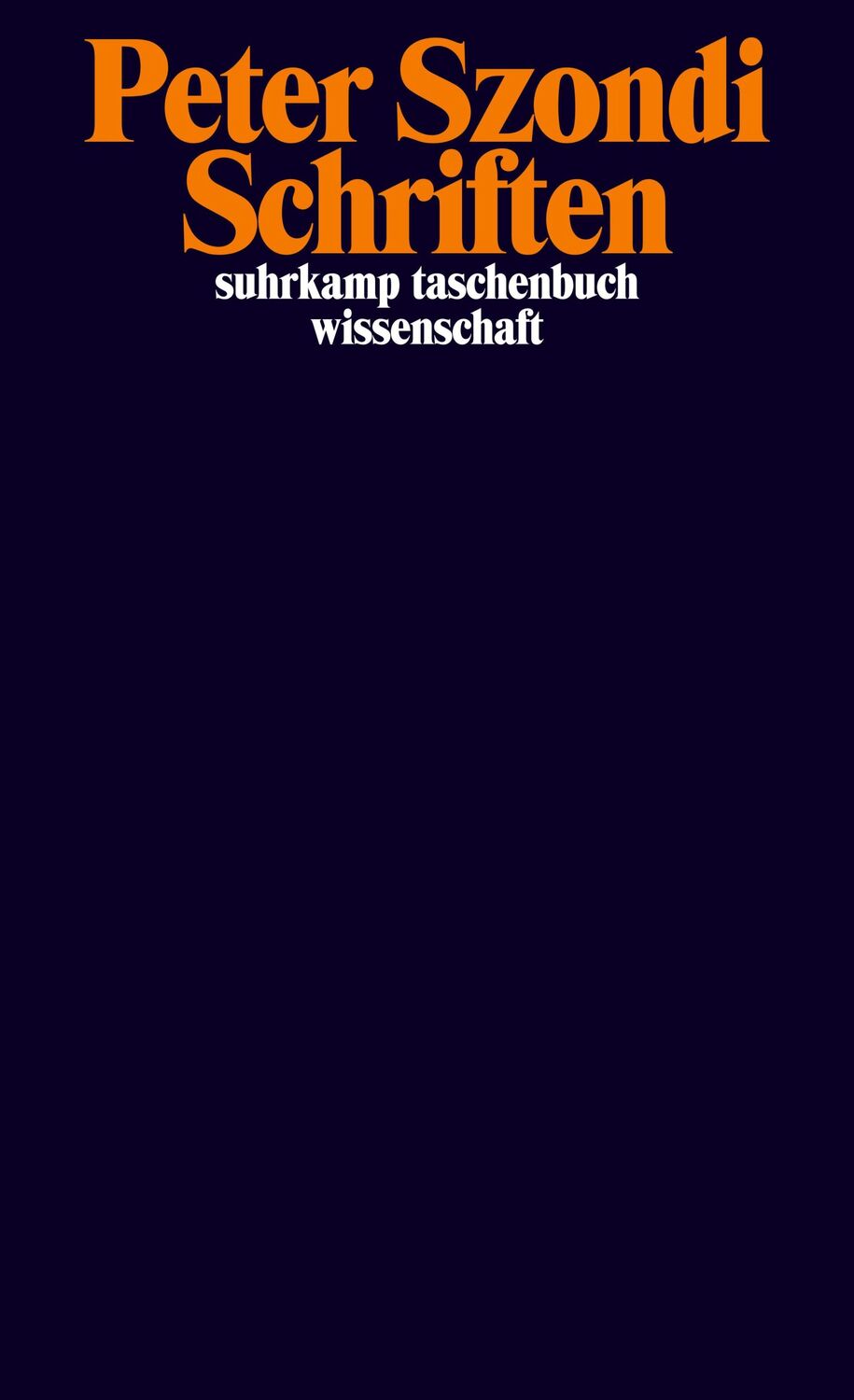 Cover: 9783518296240 | Schriften Band 1+2 | Peter Szondi | Taschenbuch | 908 S. | Deutsch