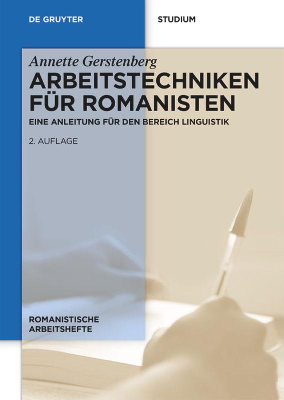 Cover: 9783110310146 | Arbeitstechniken für Romanisten | Annette Gerstenberg | Buch | X